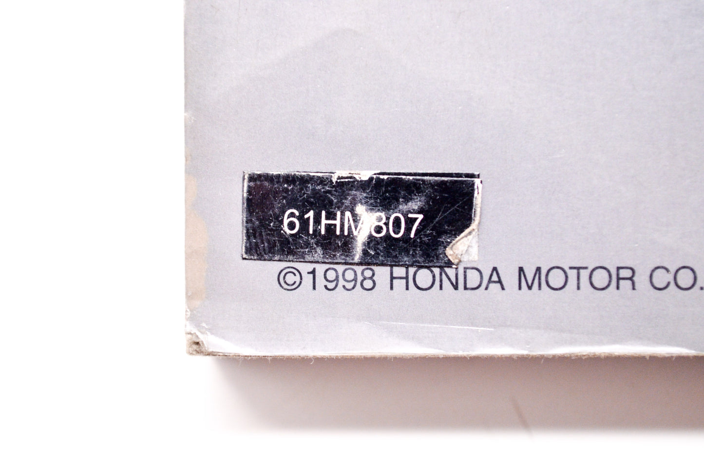 OEM Honda 61HM807 Service Manual TRX250 97-04