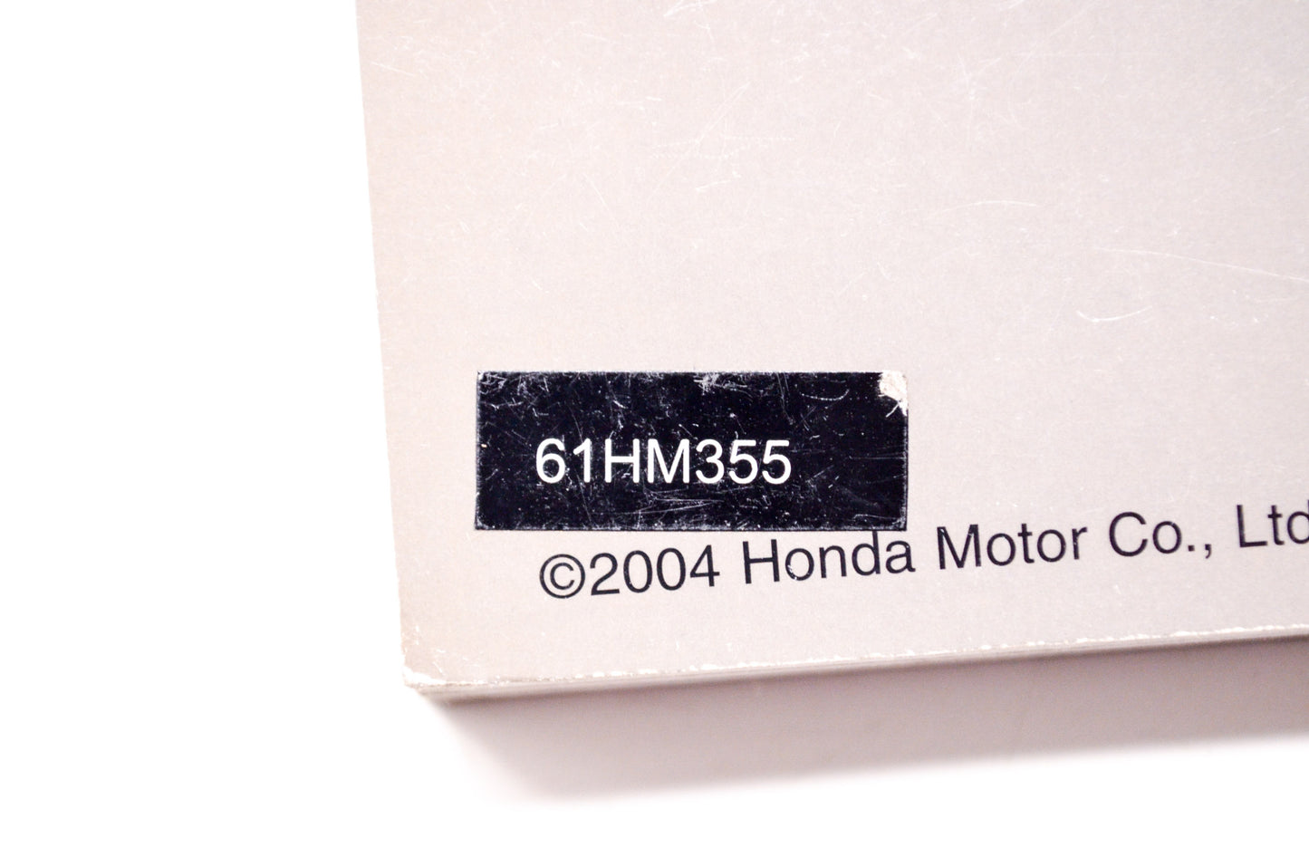 OEM Honda 61HM355 Service Manual TRX300EX 01-06