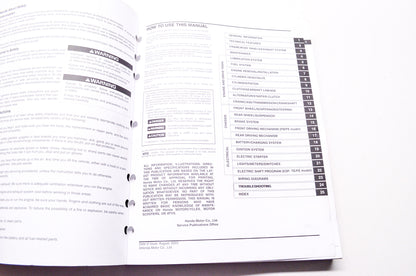 OEM Honda 61HN452 Service Manual TRX350 04-06