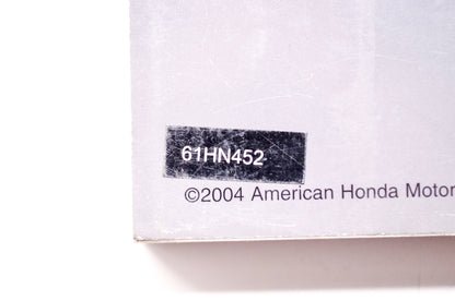 OEM Honda 61HN452 Service Manual TRX350 04-06