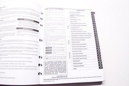 OEM Honda 61HN703 Service Manual TRX400+ 04-07