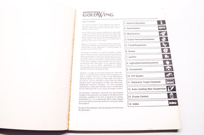 Honda Goldwing GL1200 1985 Limited Edition Service Shop Manual Supplement