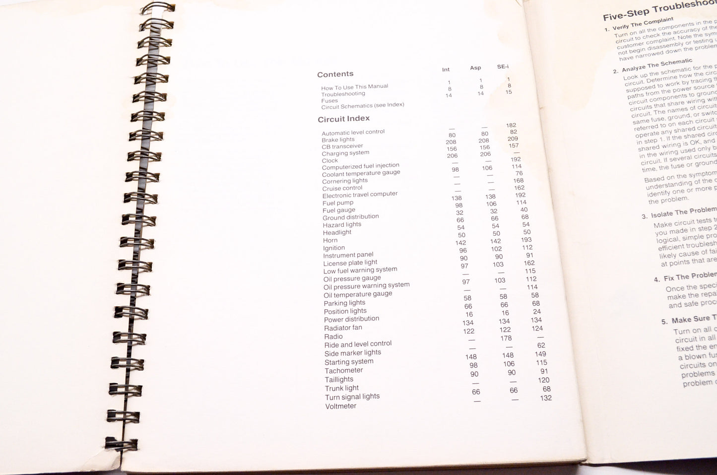 OEM Honda 61ML870-AH Goldwing 1986 GL1200 Electrical Troubleshooting Manual