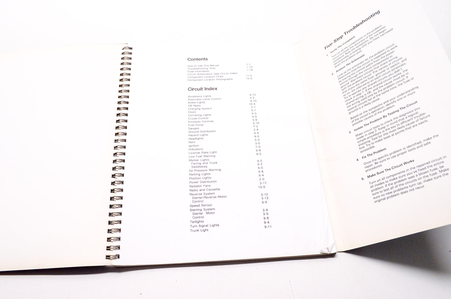 Honda Goldwing 1989 GL1500 Electrical Troubleshooting Manual
