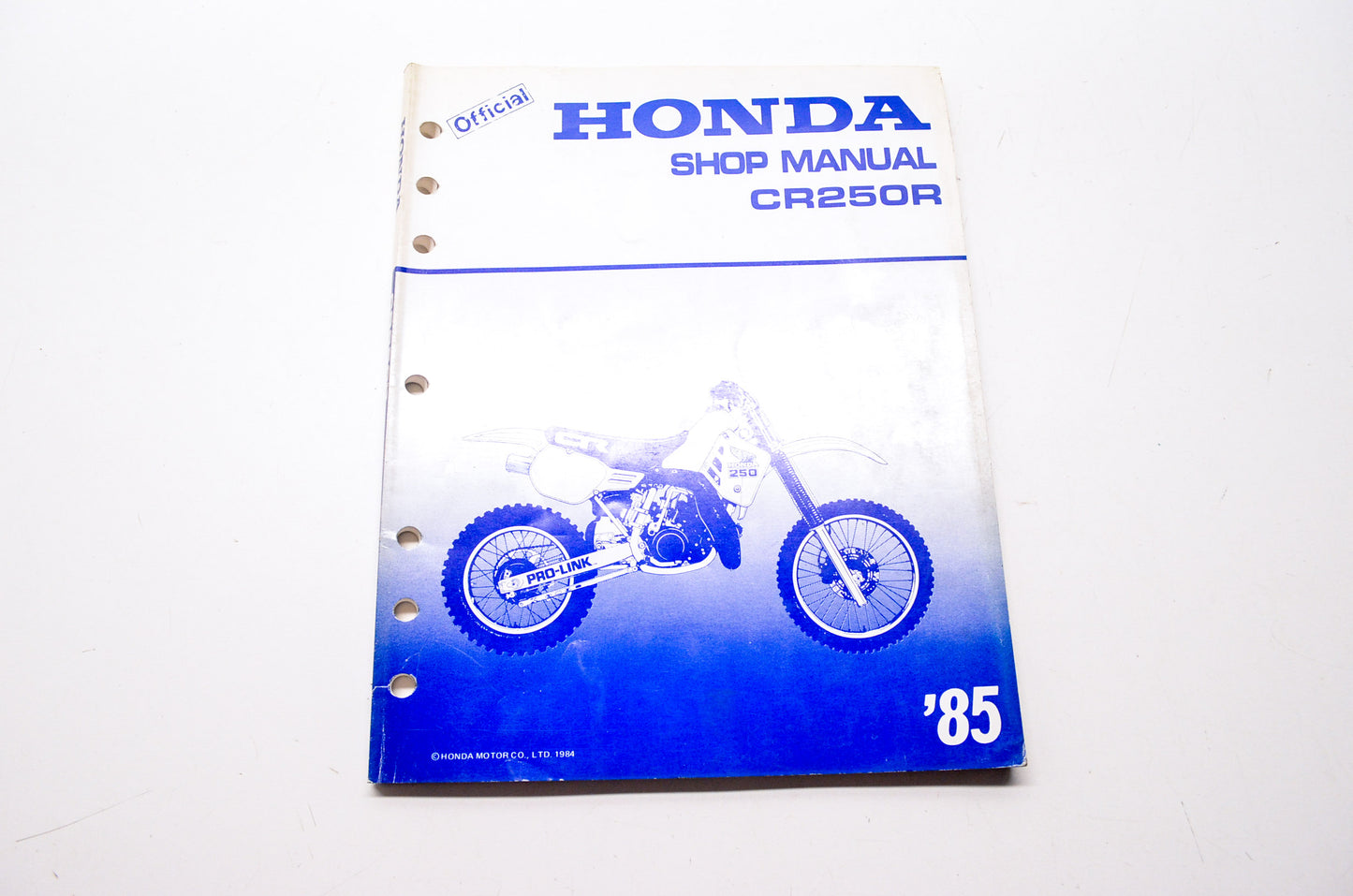 OEM Honda 61KA403 Service Manual 85 CR250R