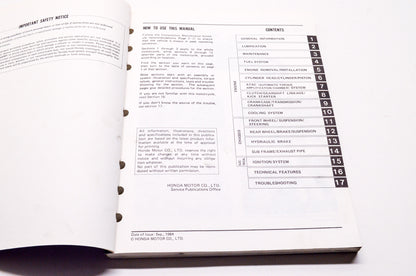 OEM Honda 61KA303 Service Manual 84-85 CR125R