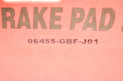 OEM Honda 06455-GBF-J01 Front Pad Set NOS