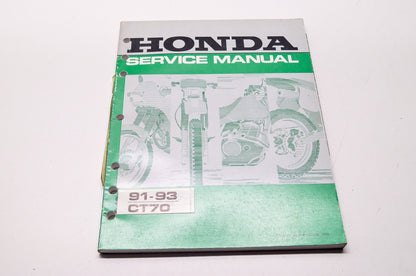 OEM Honda 61GAN00 CT70'91-'93 Service Manual