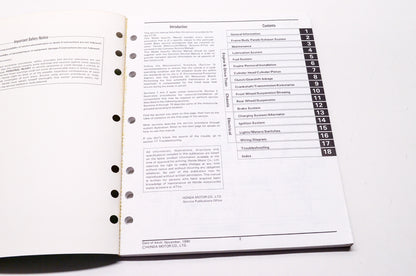 OEM Honda 61GAN00 CT70'91-'93 Service Manual