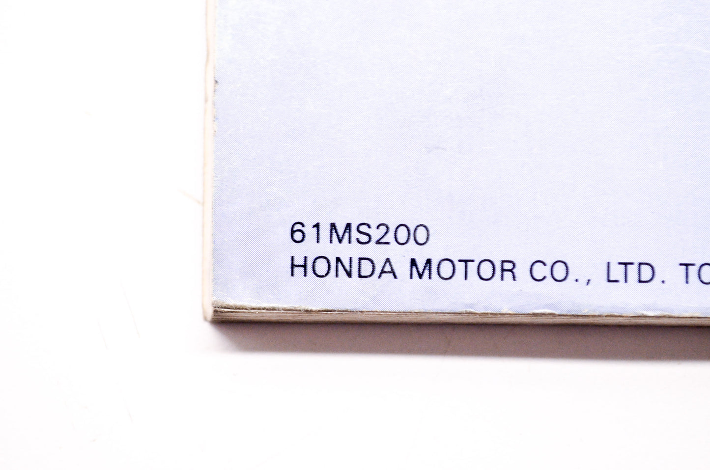 OEM Honda 61MS200 Service Manual CBR1000F 90