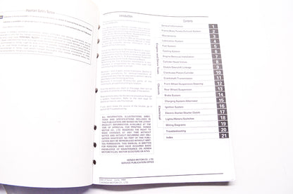 OEM Honda 61MW002 Service Manual 95 CBR900RR