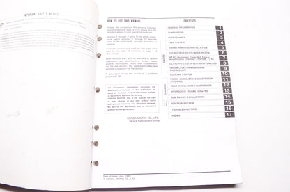 Honda Service Shop Manual 85-94 CR80R