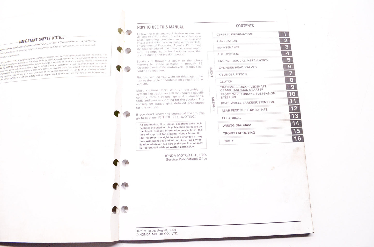 Honda Service Shop Manual 85-97 XR80R XR100R