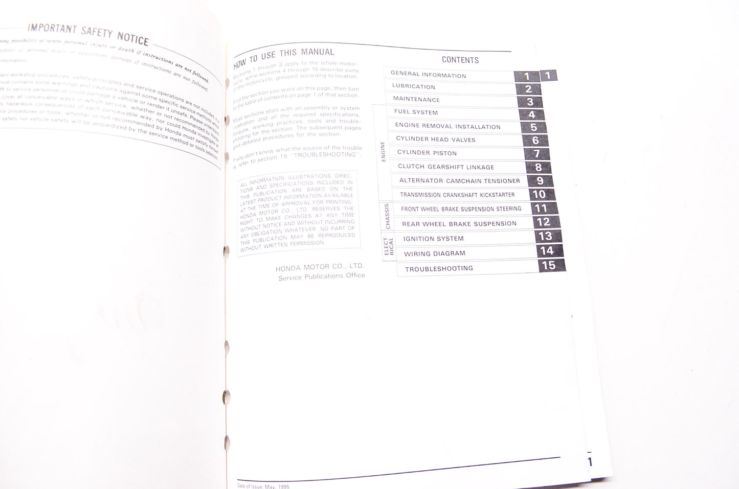 Honda Service Shop Manual 88-99 Z50R