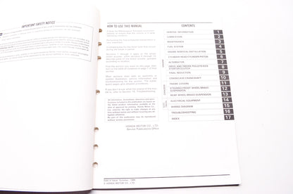 OEM Honda 61GR100 Service Manual SE50/P E