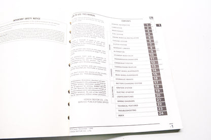 Honda Service Shop Manual 86-87 VFR700F/FII 86 VFR750F Interceptor