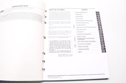 Honda Service Shop Manual 1985-2001 CH80 Elite