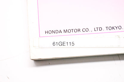 Honda Service Shop Manual 1985-2001 CH80 Elite