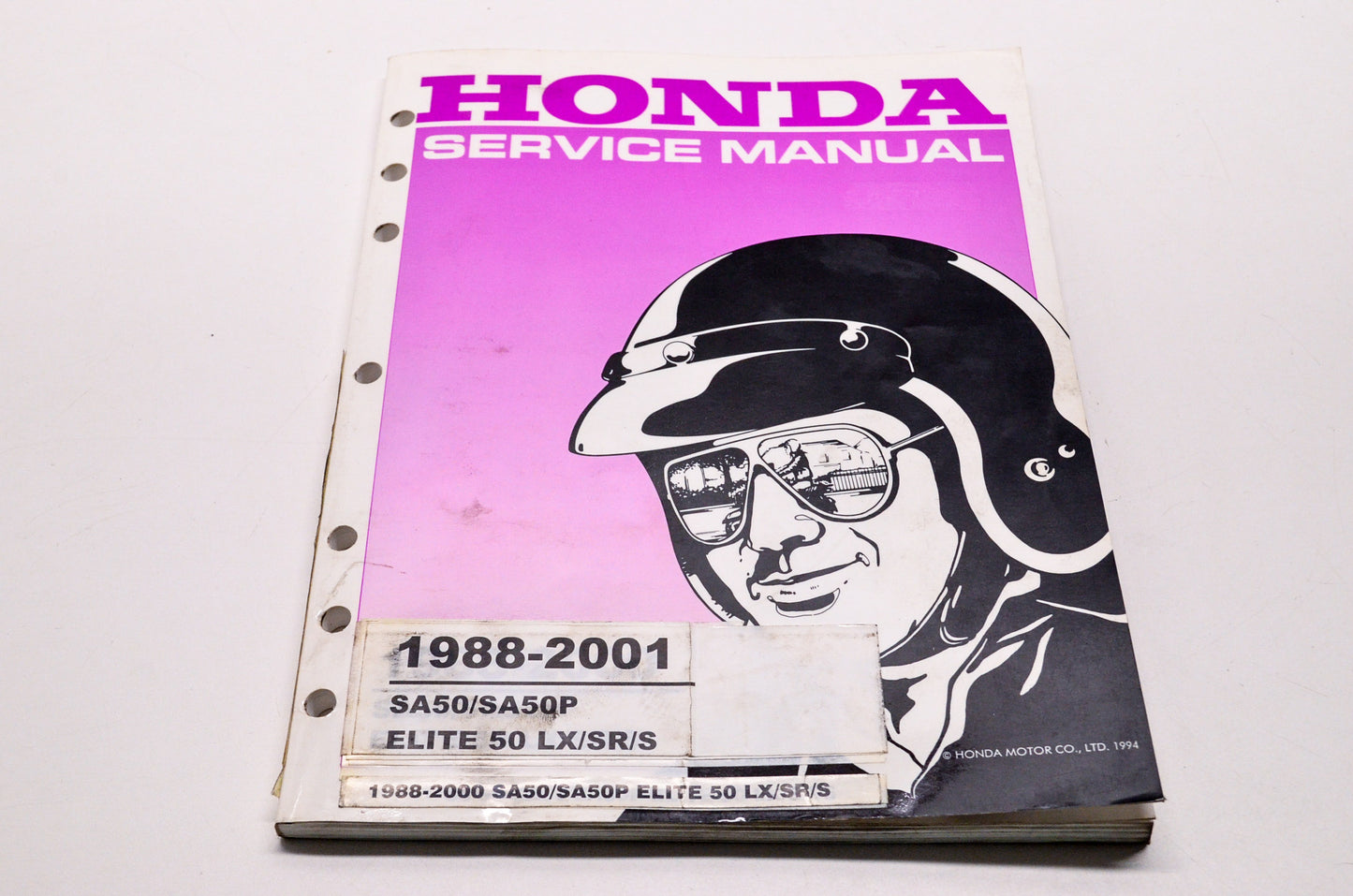 OEM Honda 61GS712 Service Shop Manual 1988-2001 SA50/SA50P Elite 50 LX/SR/S
