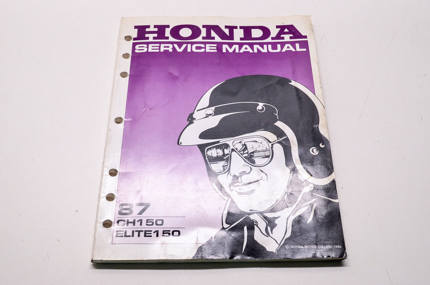 Honda Service Shop Manual 87 CH150 Elite150
