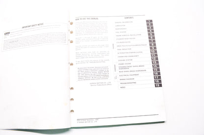 Honda Service Shop Manual 87 CH150 Elite150
