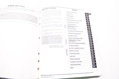 OEM Honda 61KS411 Service Manual CN250 97