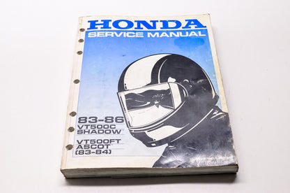 OEM Honda 61MF504 Service Manual 86 VT500C