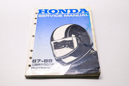Honda Service Shop Manual 87-88 CBR1000F Hurricane
