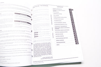 OEM Honda 61KPJ07 Service Manual CB250 01-08
