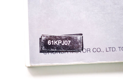 OEM Honda 61KPJ07 Service Manual CB250 01-08