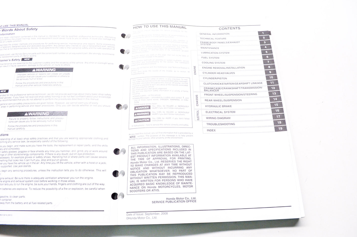 OEM Honda 61KRN05 CRF250R 04-09 Service Manual