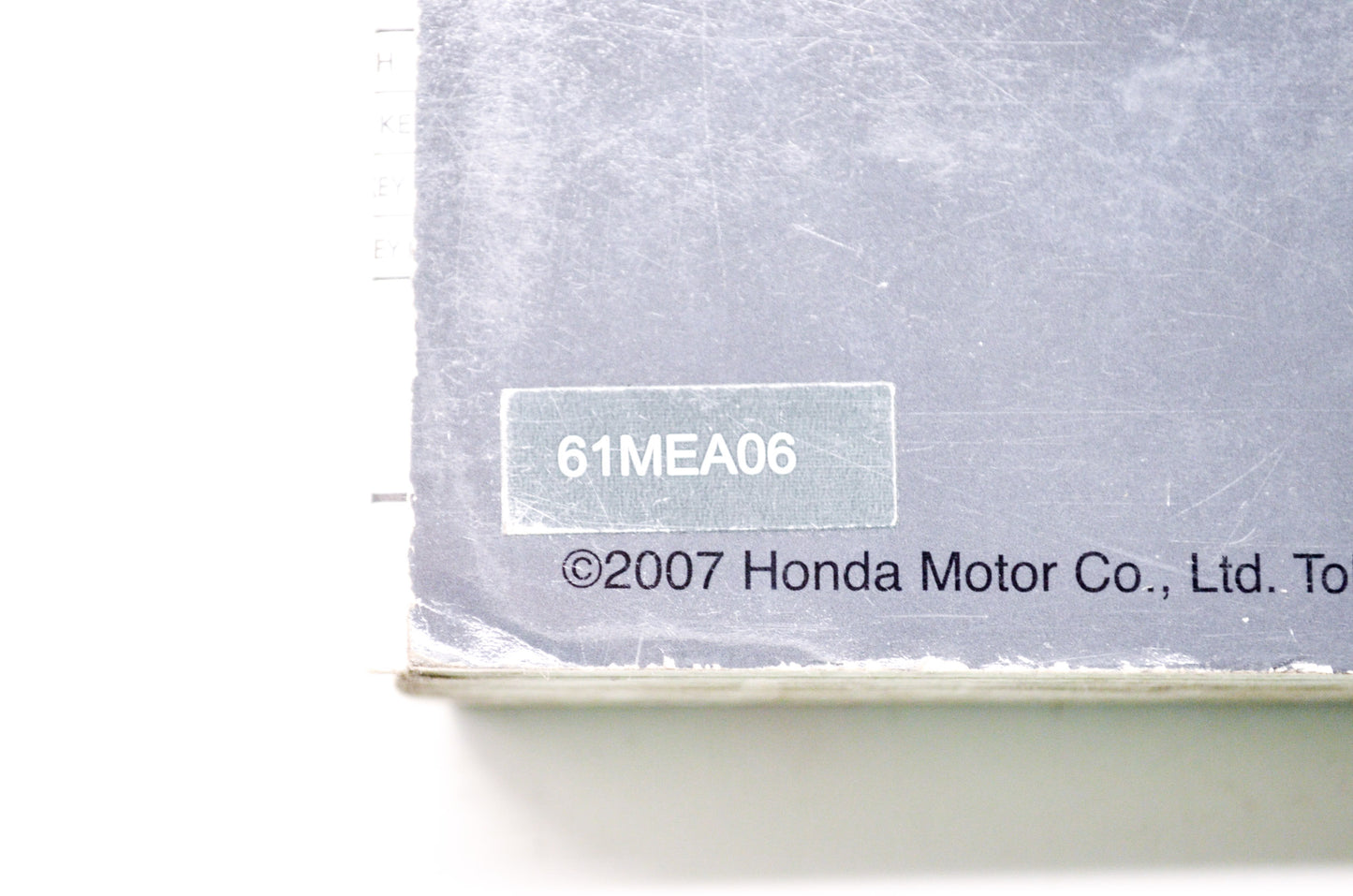 OEM Honda 61MEA06 Service Manual VTX1300 03-09