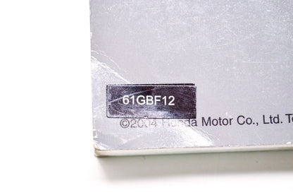 OEM Honda 61GBF12 CR80/85 95-07 Service Manual