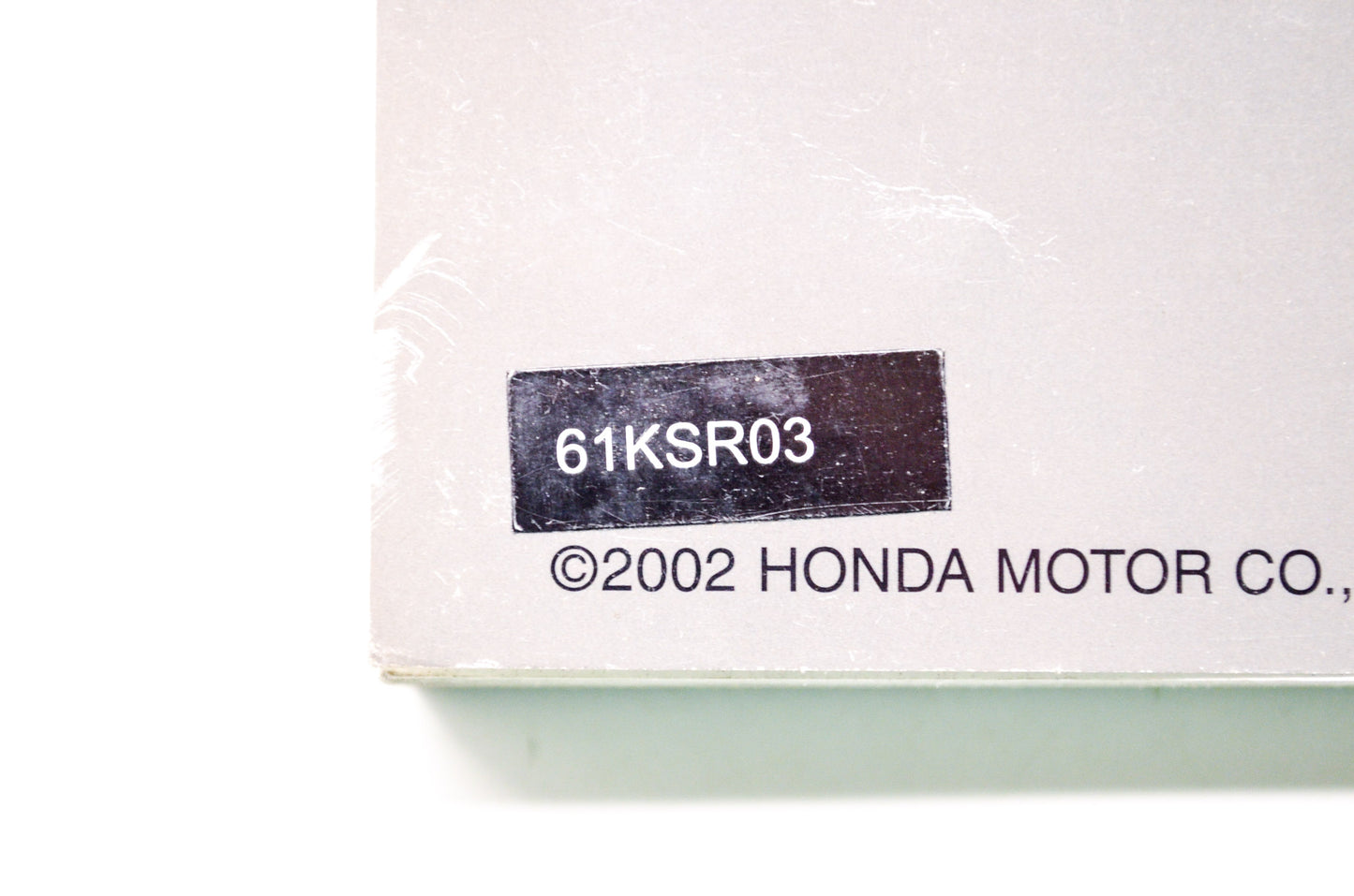 OEM Honda 61KSR03 CR125R 04-07 Service Manual