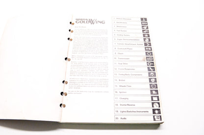 Honda Goldwing GL1500 1988 Service Shop Manual