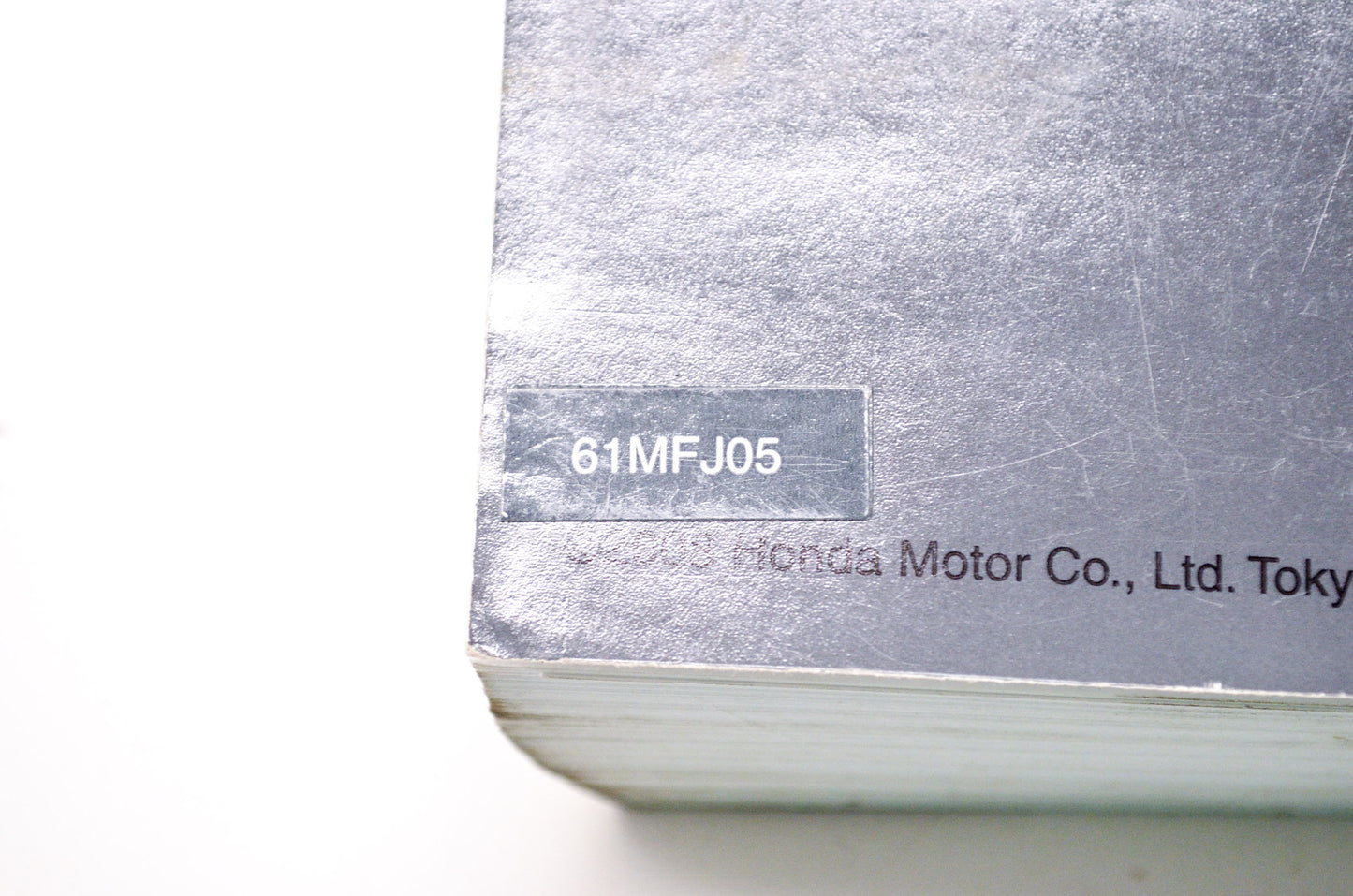 OEM Honda 61MFJ05 Service Manual 07-12 CBR600RR