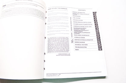 Honda Service Shop Manual 2000-2001 CR250R