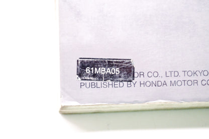 OEM Honda 61MBA05 Service Manual VT750C/CD/CD2