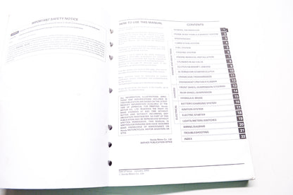 OEM Honda 61MBB07 Service Manual VTR1000F 98-05