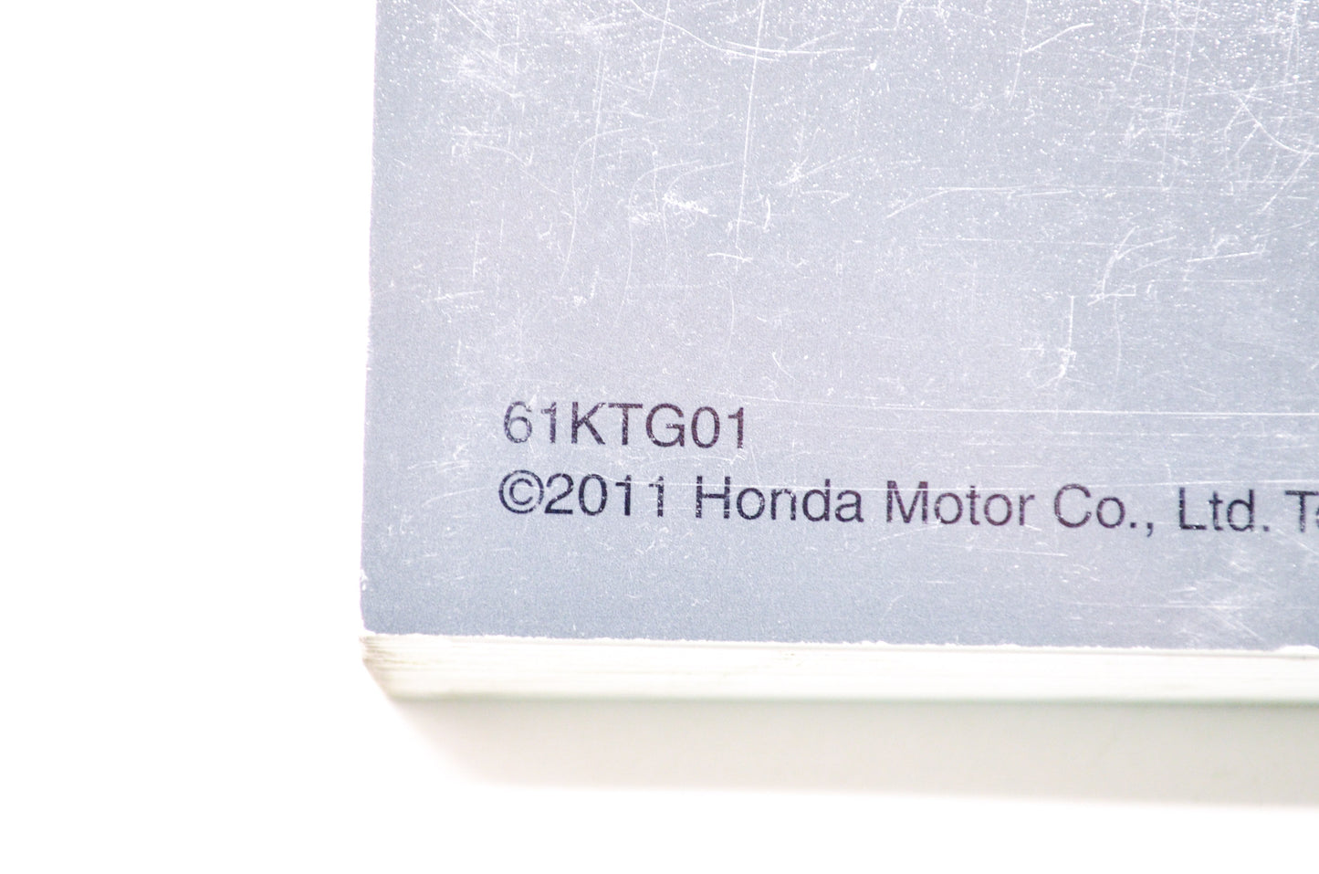 OEM Honda 61KTG01 Service Manual 2010 SH150I