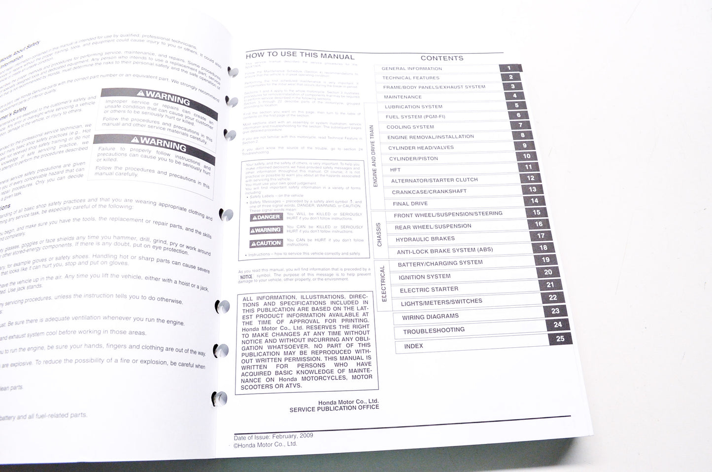 OEM Honda 61MEH00 NSA700 09 Service Manual