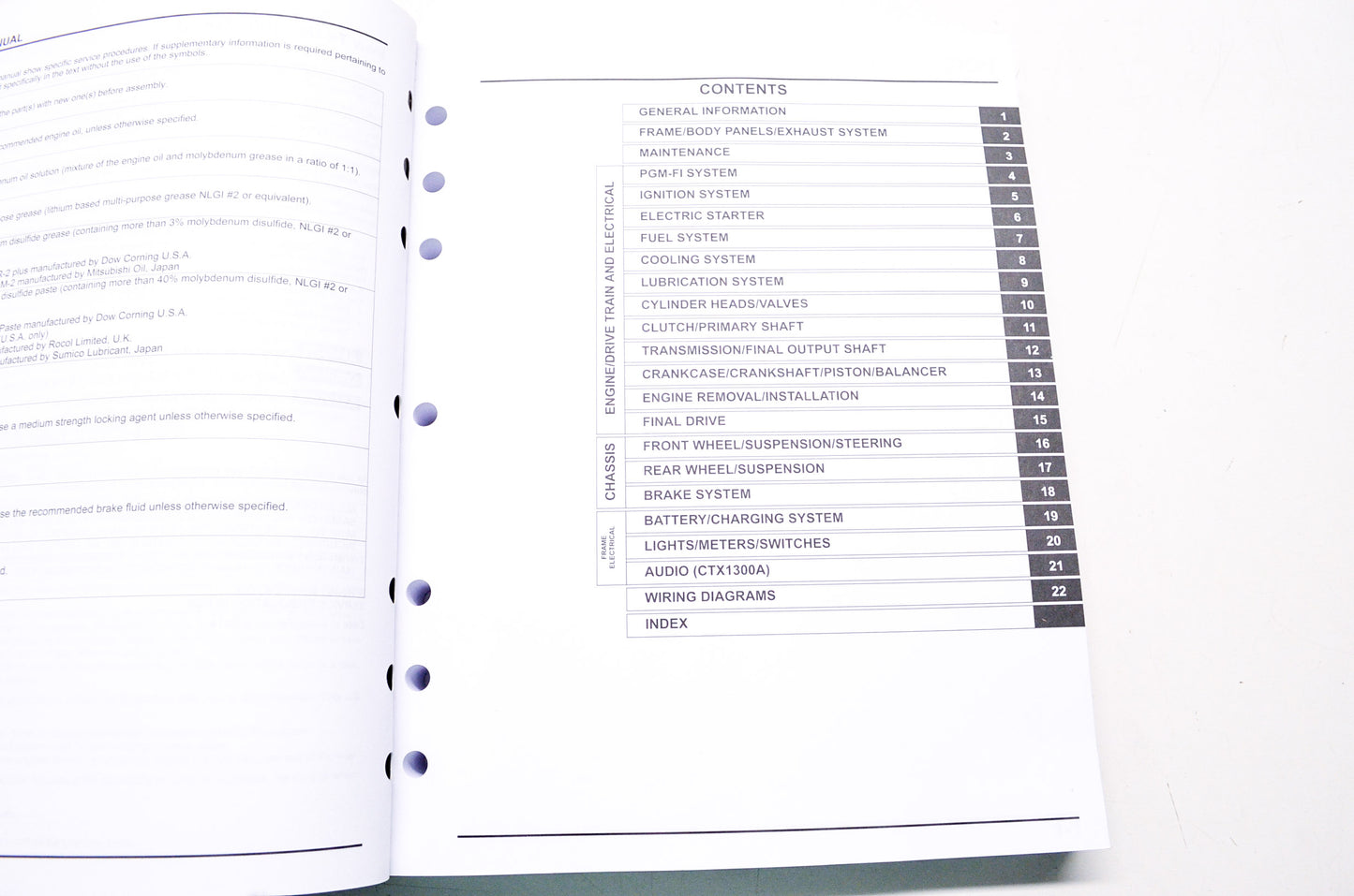Honda Service Shop Manual 2014 CTX1300/A