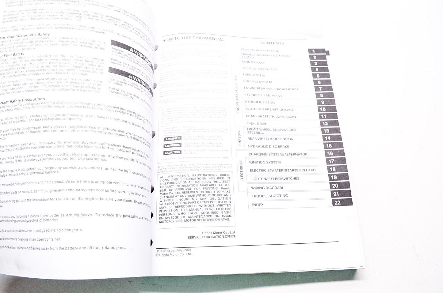 OEM Honda 61MCK07 Service Manual VT1100C2 00-07