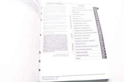OEM Honda 61MAL02 Service Manual CBR600F3 ''97