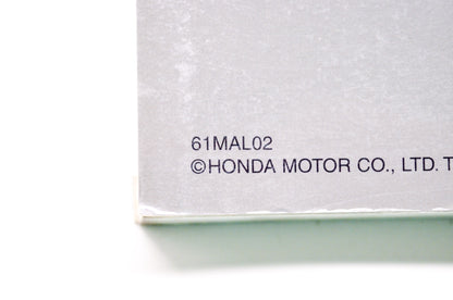 OEM Honda 61MAL02 Service Manual CBR600F3 ''97