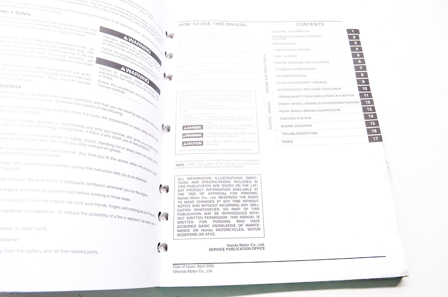 OEM Honda 61GCF57 Service Shop Manual 2004-2012 CRF70F
