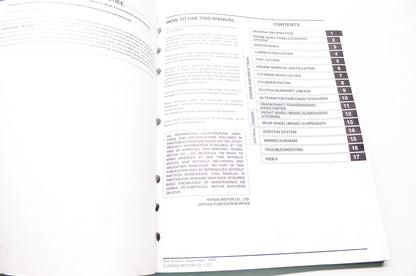OEM Honda 61GEL03 XR50R 00-03 Service Manual