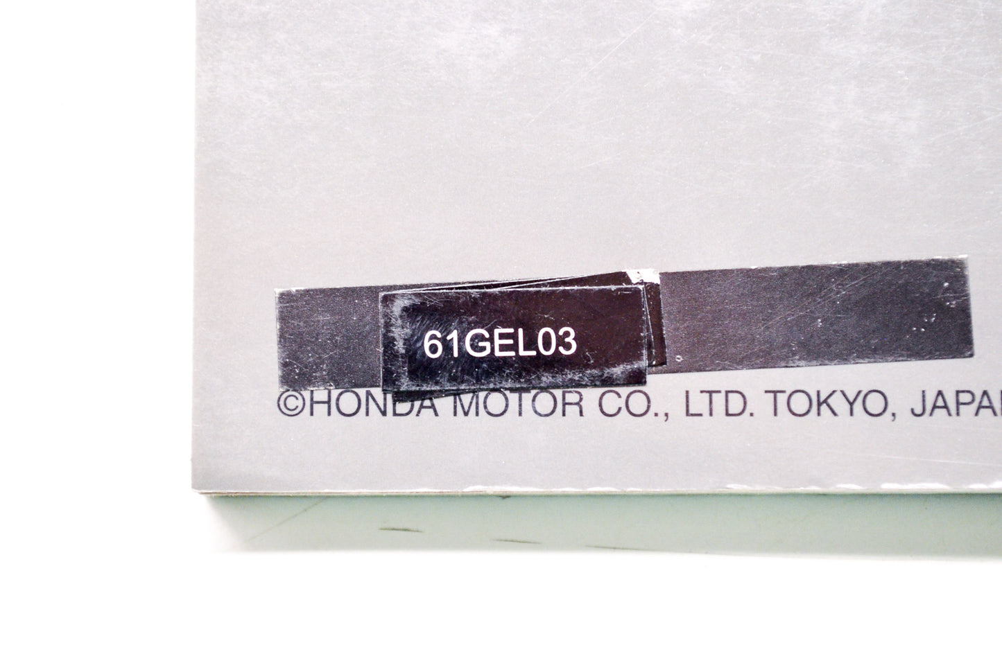 OEM Honda 61GEL03 XR50R 00-03 Service Manual
