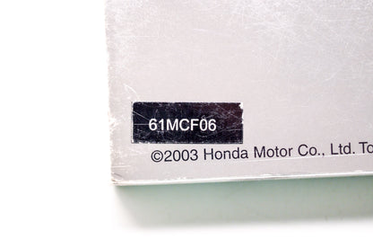 OEM Honda 61MCF06 Service Manual RVT1000R 00-06
