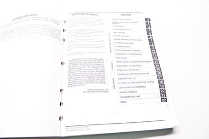 Honda Service Shop Manual 1995-99 VT1100C2 Shadow American Classic Edition